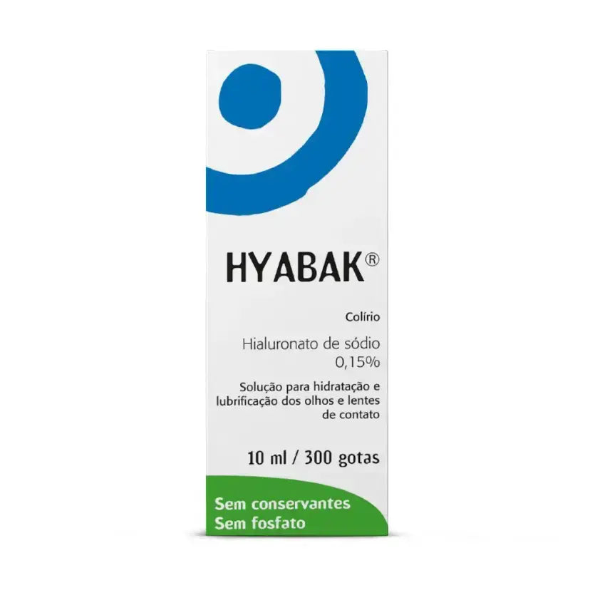 Colírio Lubrificante e Hidratante Hyabak 15% (10ml)